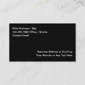 クール名刺のユニークデザイン 名刺 (裏面)