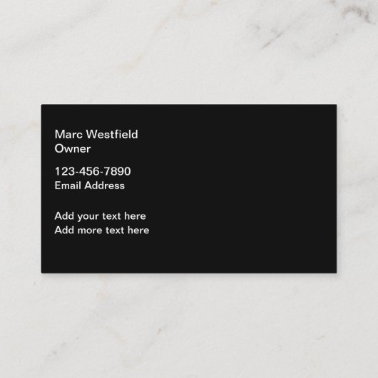 クール名刺テンプレートの自動詳細 名刺 (裏面)