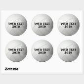 クール名前をカスタムする&カラーバレーボールチームスポーツ ラウンドシール (シート)