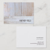 クール国素朴再生木材 名刺 (正面/裏面)