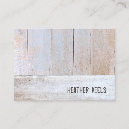 クール国素朴再生木材 名刺 (正面)