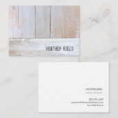 クール国素朴再生木材 名刺 (正面/裏面)