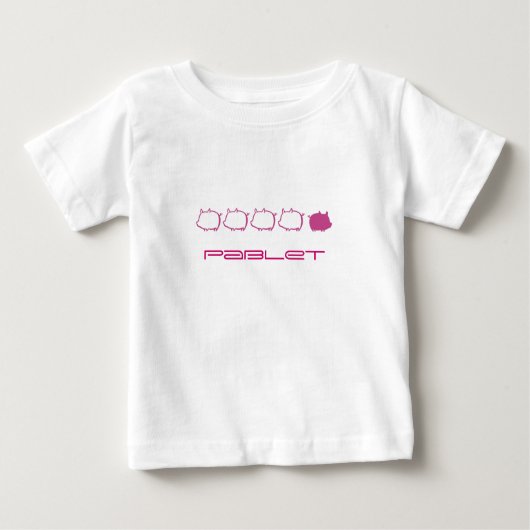 クール女の子 ベビーTシャツ (正面)