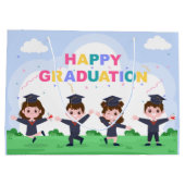 クール小学校卒業 ラージペーパーバッグ (裏面)