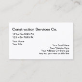 クール建築またはビルダ 名刺 (裏面)