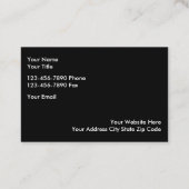 クール建築サモダンービス名刺 名刺 (裏面)