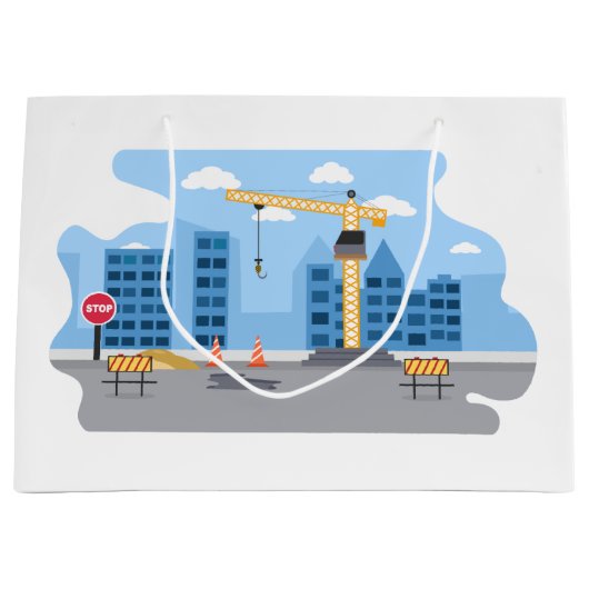 クール建築ゾーンパーティー大抱き枕 ラージペーパーバッグ (正面)