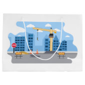 クール建築ゾーンパーティー大抱き枕 ラージペーパーバッグ (裏面)