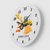 クール建築ディガーの追加名 ラージ壁時計 (傾斜)