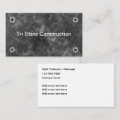 クール建築ファスナー名刺 名刺 (正面/裏面)