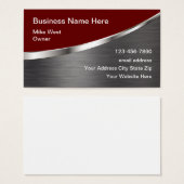 クール建築名刺メタリックルック (正面&裏面)