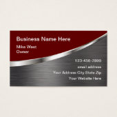 クール建築名刺メタリックルック (正面)