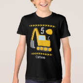 クール建築車カスタム誕生日 トライブレンドTシャツ (正面)