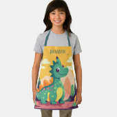 クール恐竜の子供の名前を追加 エプロン (インサイチュ)