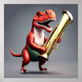 クール恐竜 – アートプリント ポスター