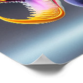 クール恐竜 – アートプリント ポスター (角)