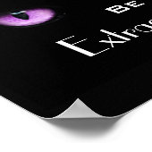 クール感動的ガーリーやる気を起こさせる目 ポスター (角)