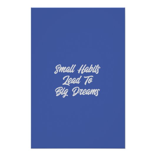 クール感動的モダン文字引用文メンズ ポスター (正面)