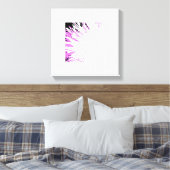 クール抽象デザイン キャンバスプリント (インサイチュ (寝室))