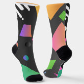 クール抽象芸術のグラデーシ数々のョン色 ソックス (傾斜あり)