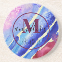 クール抽象芸術アートブルーパープルピンクマゼンタ