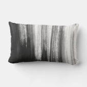 クール抽象芸術グレーと白モダン装飾用クッション ランバークッション (裏面)