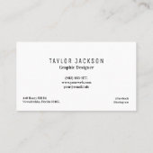 クール抽象芸術パターンのモノグラムイニシャル 名刺 (裏面)