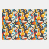 クール抽象芸術パターンパーティー ラッピングペーパーシート (正面)