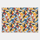 クール抽象芸術パターンパーティー ラッピングペーパーシート (正面)