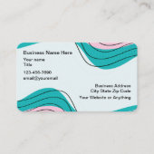 クール抽象芸術モダンクリエイティブ名刺 名刺 (正面)