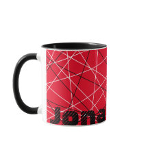 クール抽象芸術レッドストライプのギター名