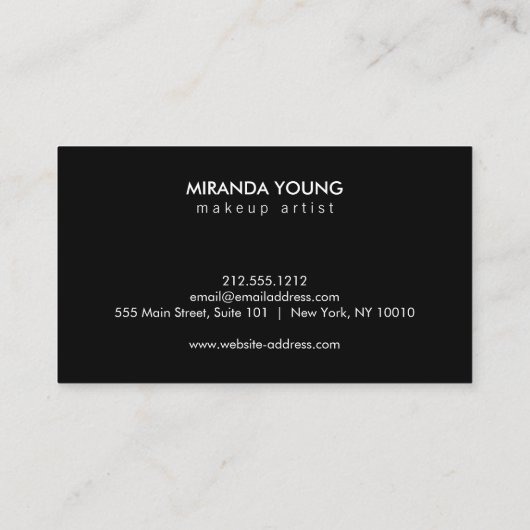 クール抽象芸術数々のカラー水彩画IIIモダン 名刺 (裏面)