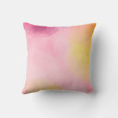 クール抽象芸術水色デザインピンク装飾用クッション クッション (裏面)