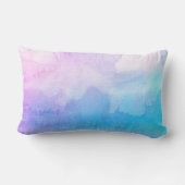 クール抽象芸術紫と青の装飾用クッション ランバークッション (裏面)