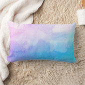 クール抽象芸術紫と青の装飾用クッション ランバークッション (ブランケット)