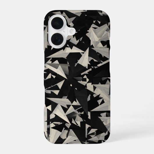 クール抽象芸術 iPhone 16ケース (裏面)