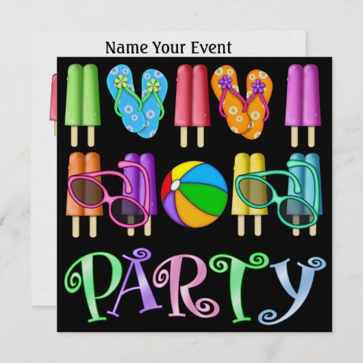 クール招待状- SRF 招待状 (正面/裏面)