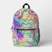 クール数々のカラフル色トレンディー プリントバックパック (正面)