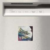 クール日本の四郎笠松古社伝 マグネット (インサイチュ (食洗機))