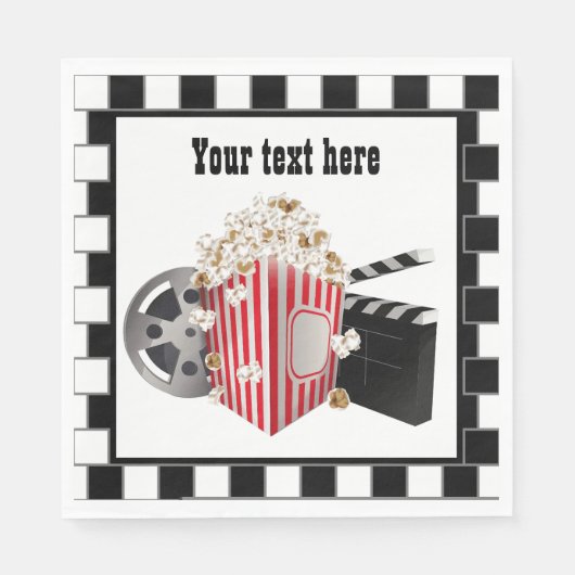 クール映画館パーティー スタンダードランチョンナプキン (正面)