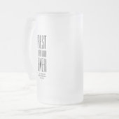 クール最高のパパBODおもしろい Ever Father's Day フロストグラスビールジョッキ (正面左)