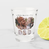 クール最高のパパEverエレガント Script Photo ショットグラス (正面)