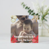 クール最高のパパEver Christmasハッピーバースデーカード (スタンド正面)