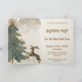 クール最高のパパEver Christmas Birthday Party Photo 招待状 (内部)