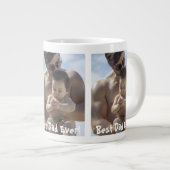 クール最高のパパEver Father's Day写真 ジャンボコーヒーマグカップ (正面右)