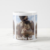 クール最高のパパEver Father's Day写真 ジャンボコーヒーマグカップ (正面)