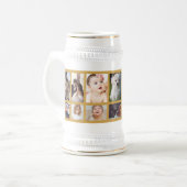 クール最高のパパEver Father's Day Photo Collage ビールジョッキ (正面左)