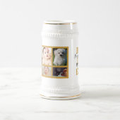 クール最高のパパEver Father's Day Photo Collage ビールジョッキ (中央)