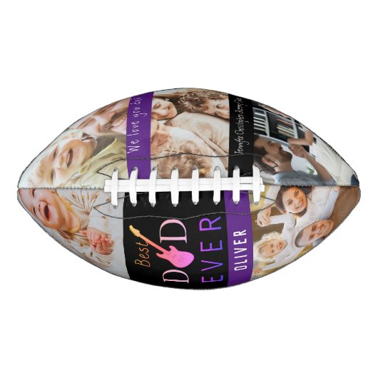 クール最高のパパEver Photo Collage First Faters Day アメリカンフットボール (正面)