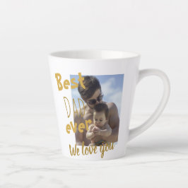 クール最高のパパEver We Love You Photo カフェラテマグ